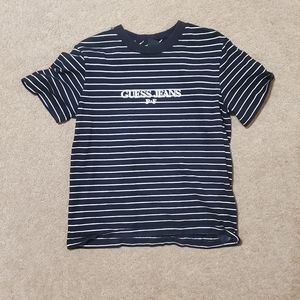 Guess P+F Reflective Striped Tee